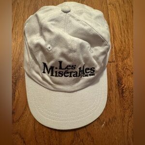 Les Misérables Broadway Musical White Embroidered Baseball Cap Hat